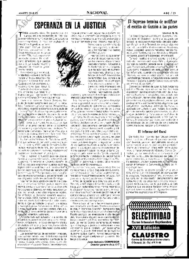 ABC SEVILLA 29-08-1995 página 23