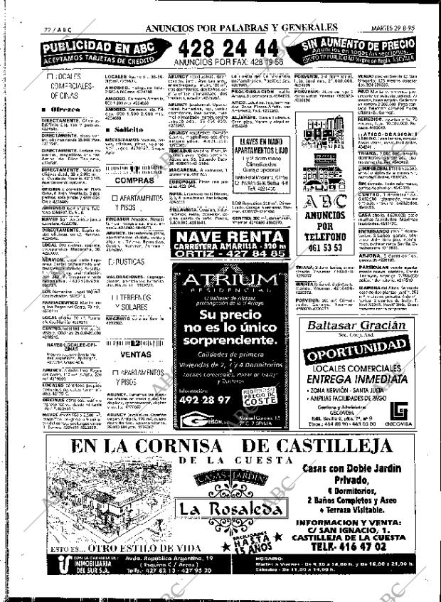 ABC SEVILLA 29-08-1995 página 72