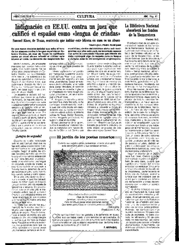 ABC MADRID 30-08-1995 página 41