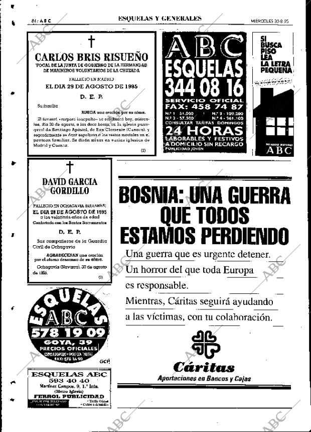 ABC MADRID 30-08-1995 página 84