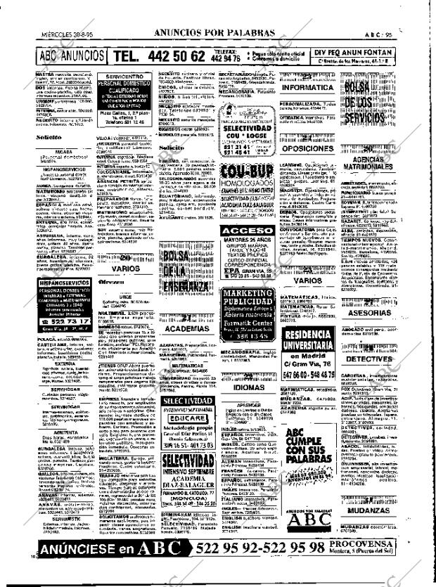 ABC MADRID 30-08-1995 página 95