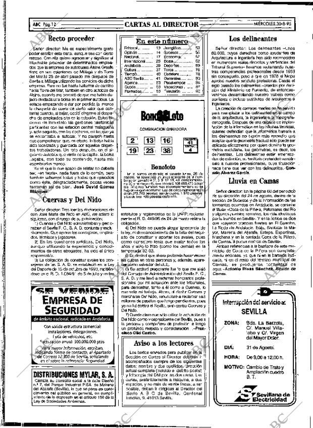 ABC SEVILLA 30-08-1995 página 12