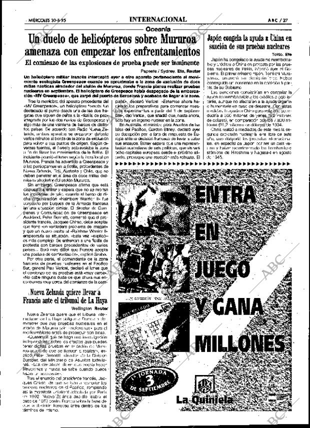 ABC SEVILLA 30-08-1995 página 27