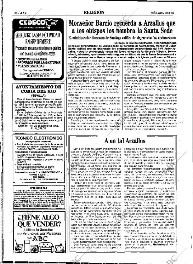 ABC SEVILLA 30-08-1995 página 28