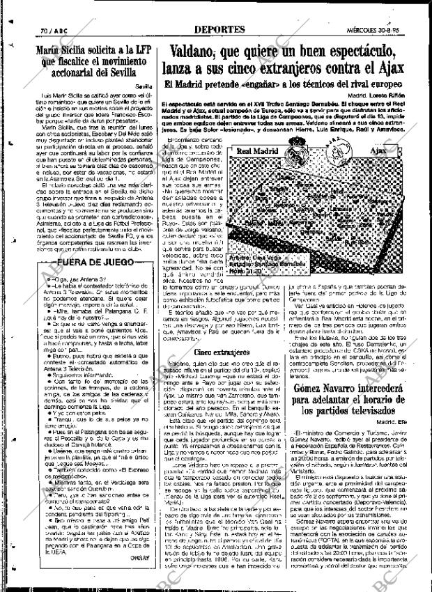 ABC SEVILLA 30-08-1995 página 70