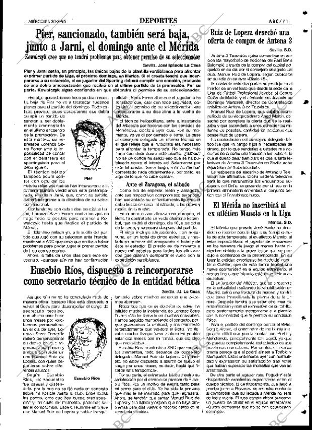 ABC SEVILLA 30-08-1995 página 71