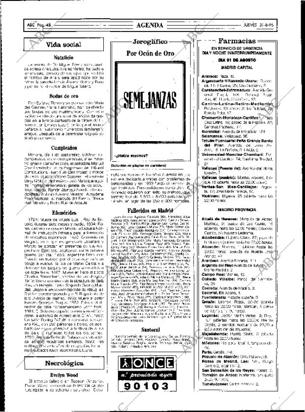 ABC MADRID 31-08-1995 página 48