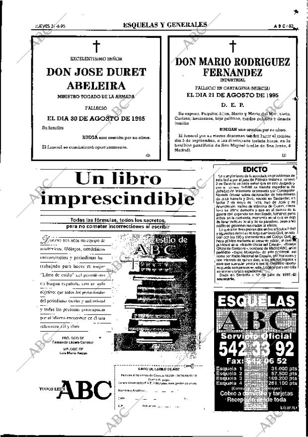 ABC MADRID 31-08-1995 página 83