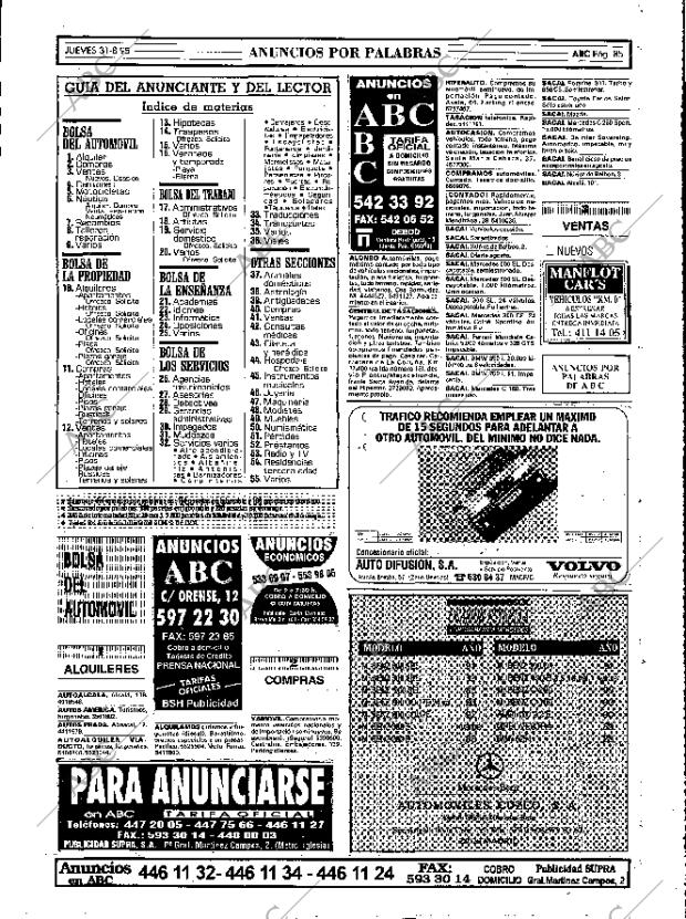 ABC MADRID 31-08-1995 página 85