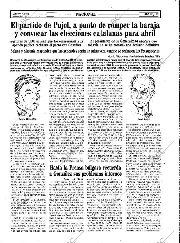 ABC MADRID 05-09-1995 página 19