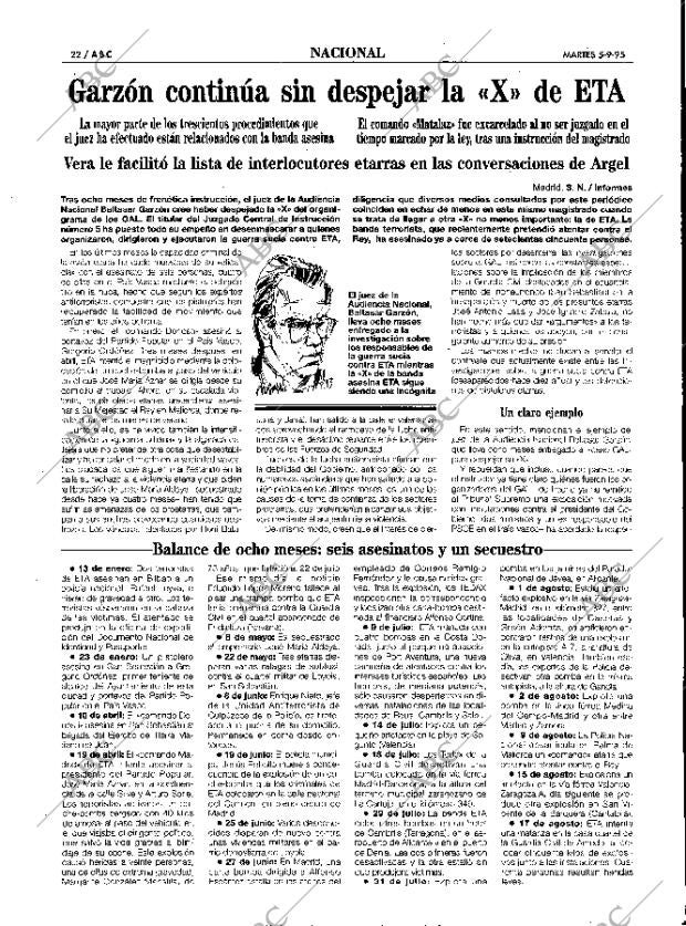 ABC MADRID 05-09-1995 página 22