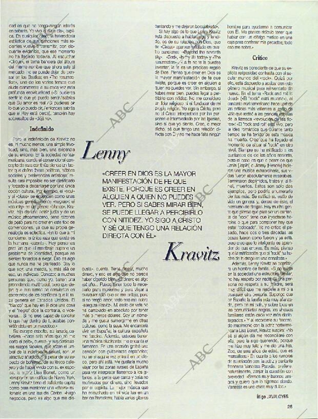 BLANCO Y NEGRO MADRID 10-09-1995 página 25