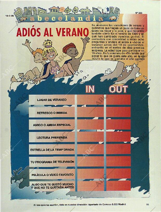 BLANCO Y NEGRO MADRID 10-09-1995 página 93