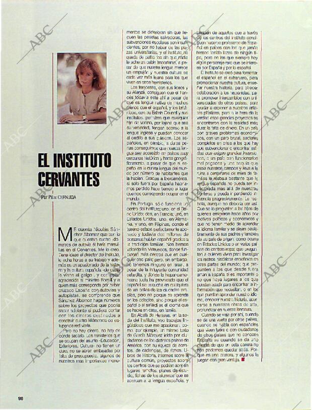 BLANCO Y NEGRO MADRID 10-09-1995 página 98