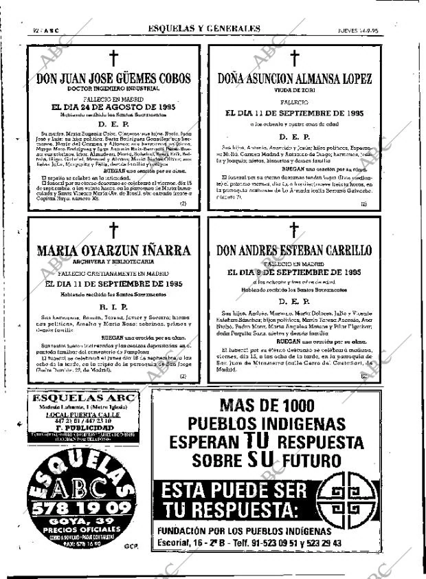 ABC MADRID 14-09-1995 página 92