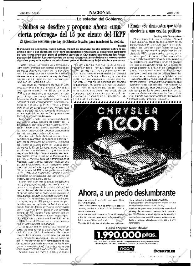 ABC SEVILLA 15-09-1995 página 23