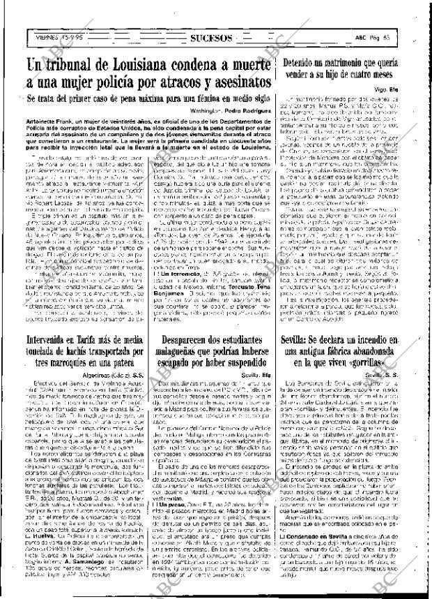 ABC SEVILLA 15-09-1995 página 63