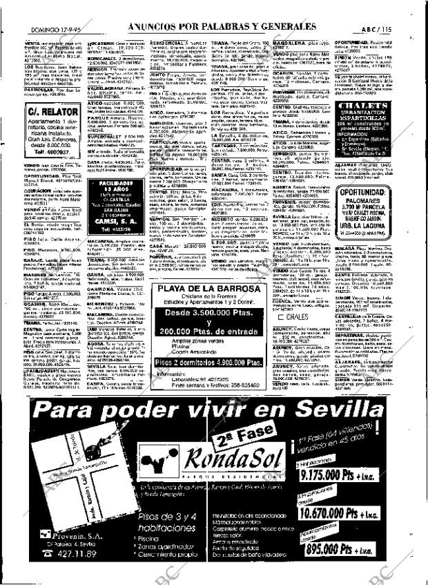 ABC SEVILLA 17-09-1995 página 115