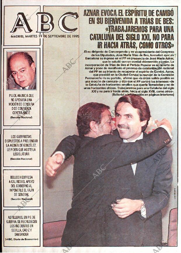 ABC MADRID 19-09-1995 página 1