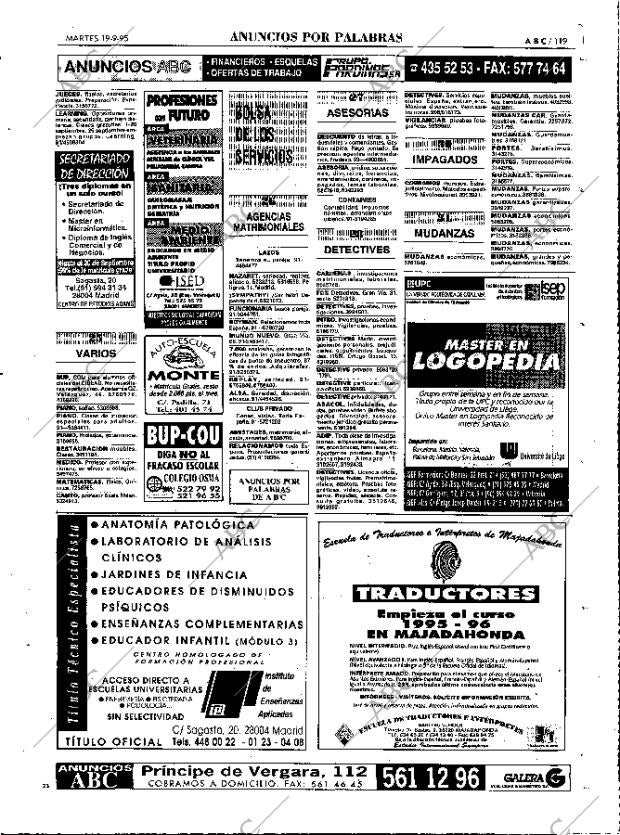 ABC MADRID 19-09-1995 página 119