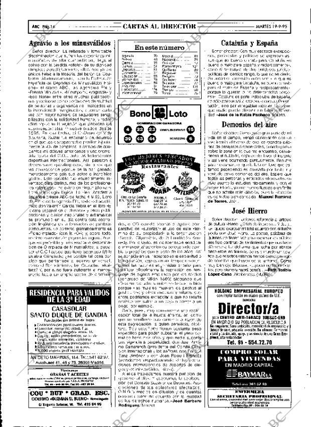 ABC MADRID 19-09-1995 página 16