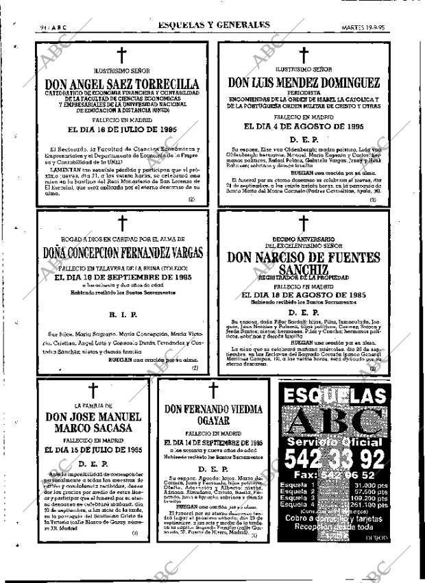 ABC MADRID 19-09-1995 página 94