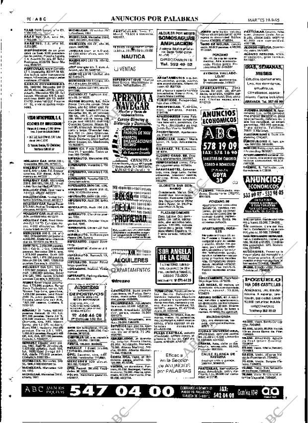 ABC MADRID 19-09-1995 página 98
