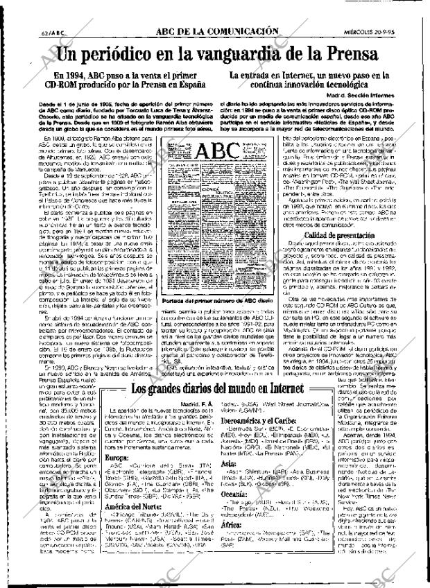 ABC MADRID 20-09-1995 página 62