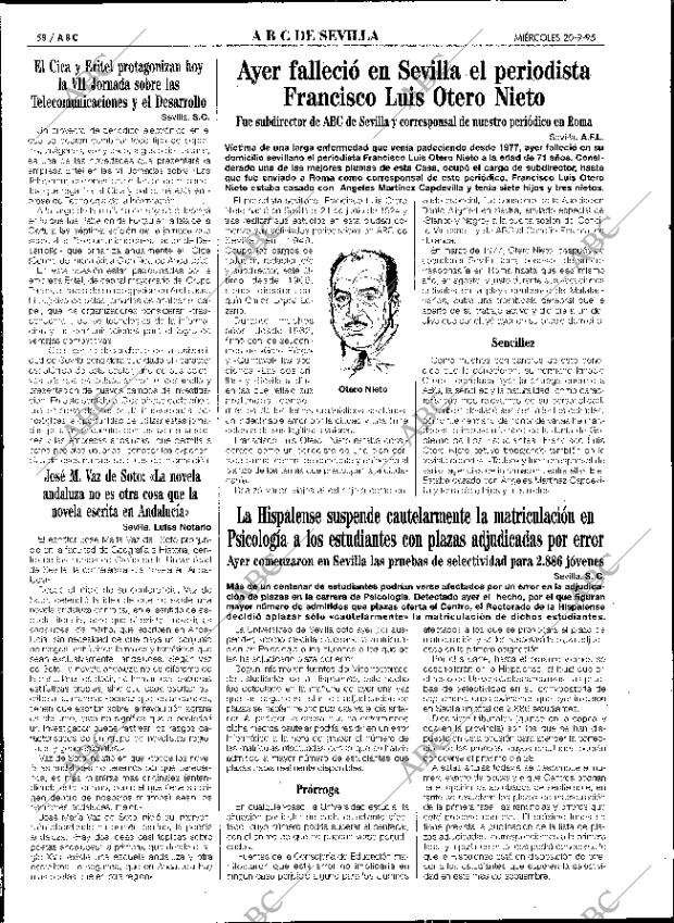 ABC SEVILLA 20-09-1995 página 58