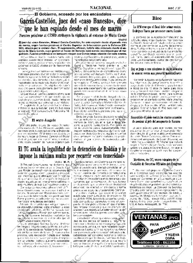 ABC SEVILLA 22-09-1995 página 27