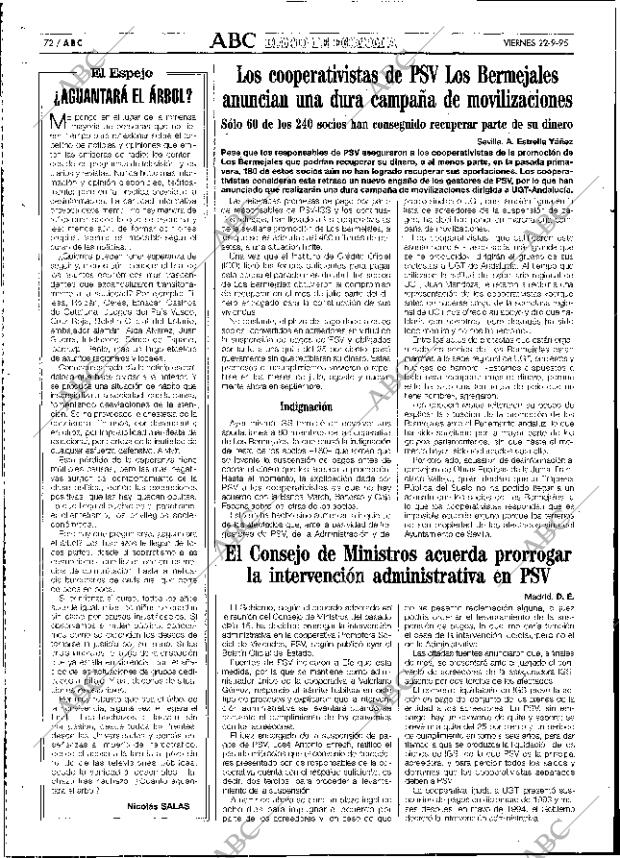ABC SEVILLA 22-09-1995 página 72