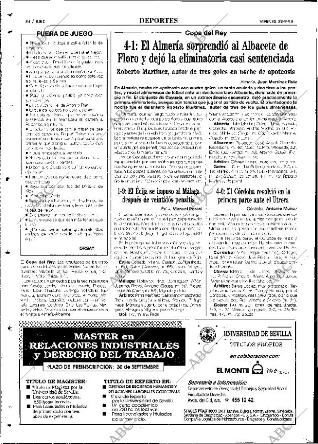 ABC SEVILLA 22-09-1995 página 84