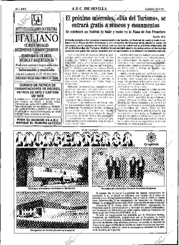 ABC SEVILLA 23-09-1995 página 40