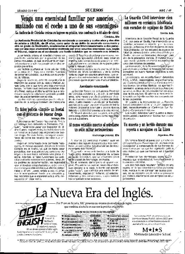 ABC SEVILLA 23-09-1995 página 49