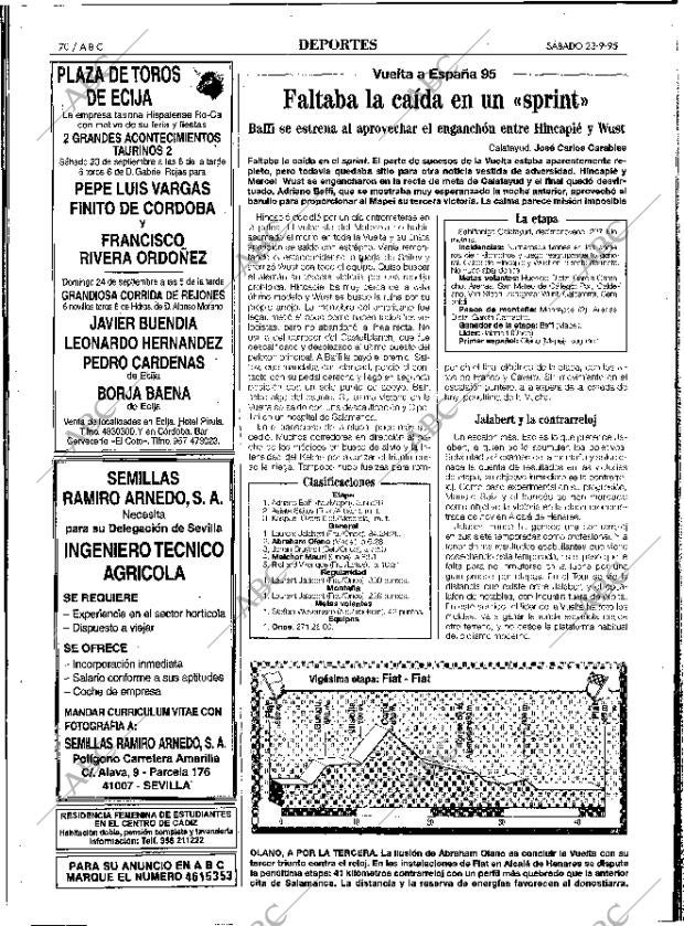 ABC SEVILLA 23-09-1995 página 70