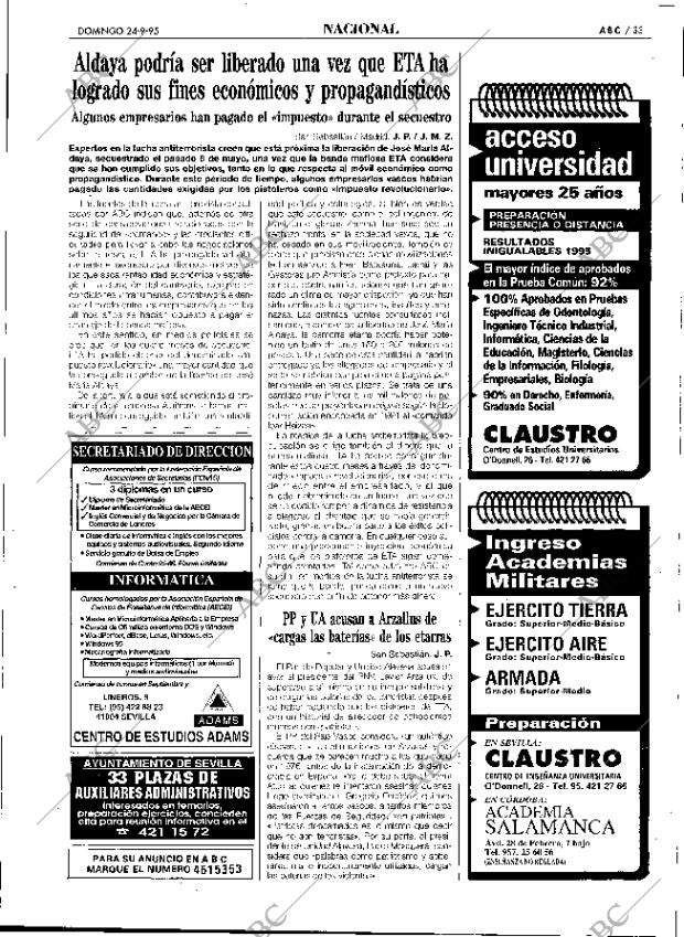 ABC SEVILLA 24-09-1995 página 33