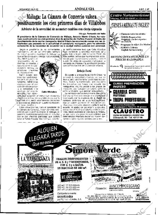 ABC SEVILLA 24-09-1995 página 49