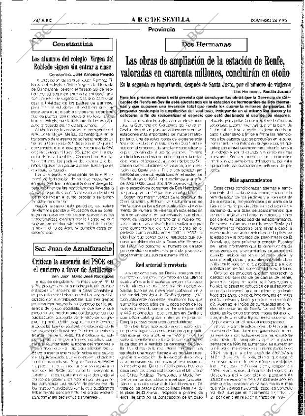 ABC SEVILLA 24-09-1995 página 74