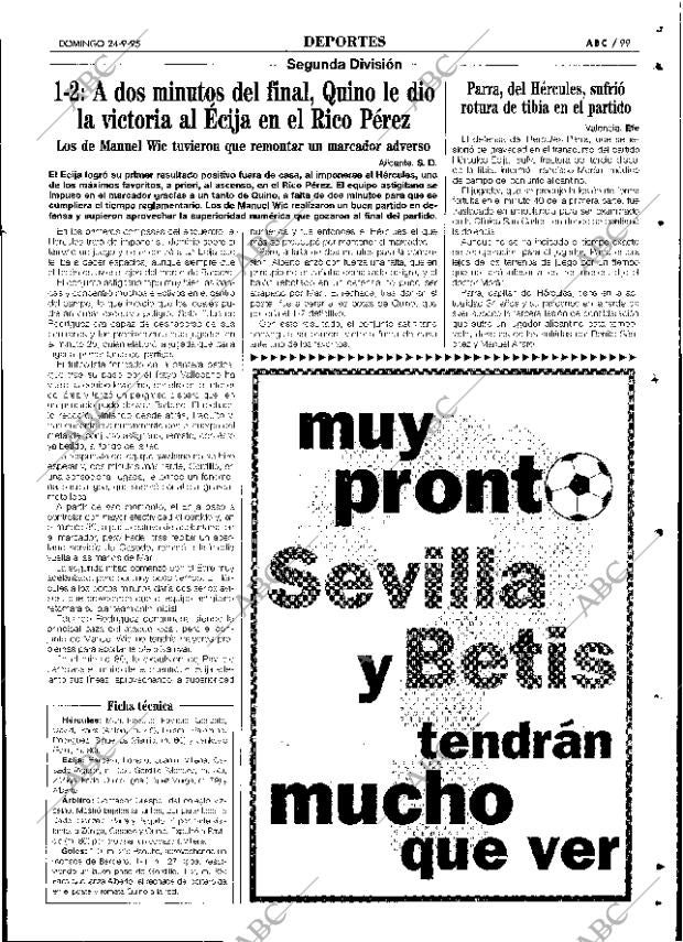 ABC SEVILLA 24-09-1995 página 99