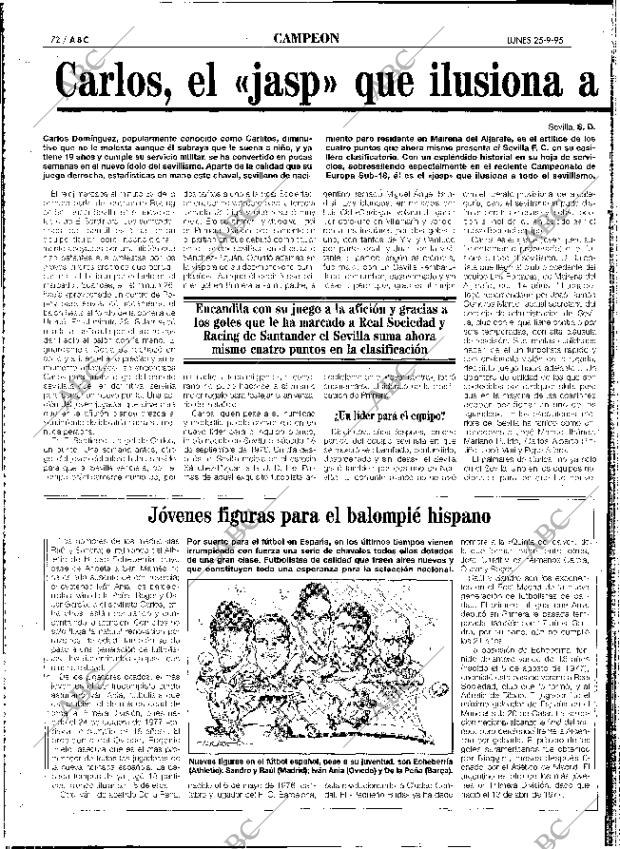 ABC SEVILLA 25-09-1995 página 72
