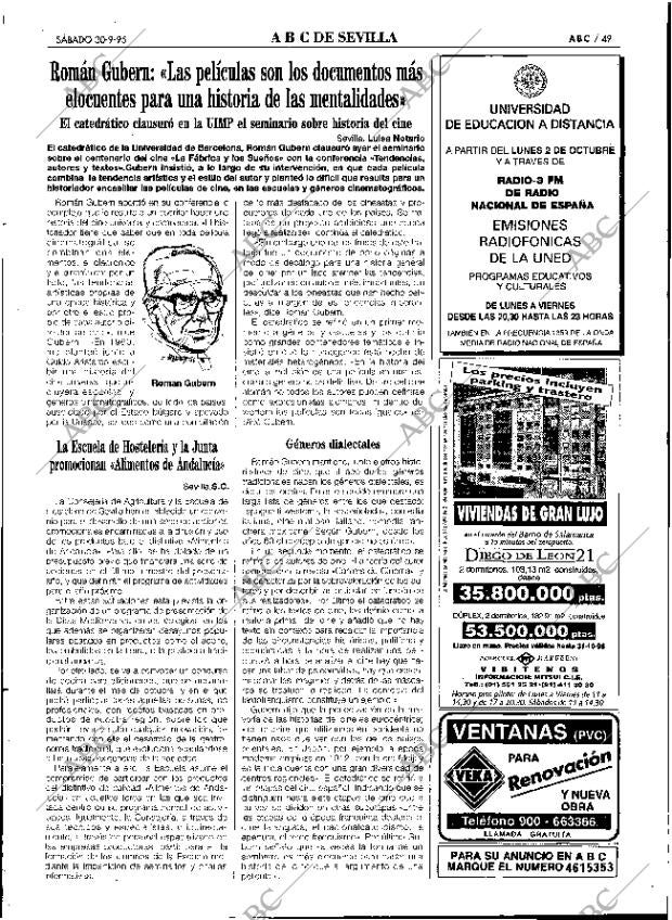 ABC SEVILLA 30-09-1995 página 49