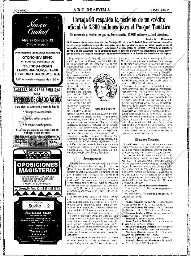 ABC SEVILLA 05-10-1995 página 50
