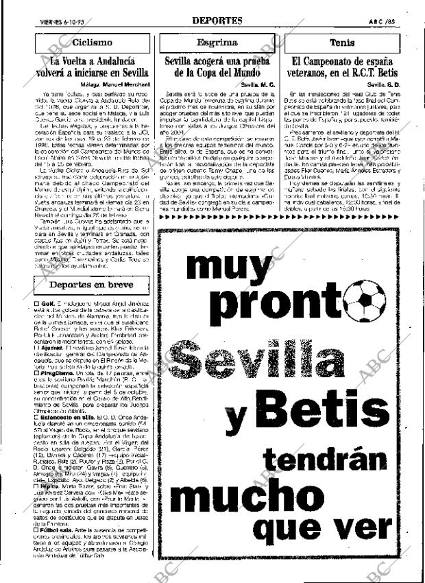 ABC SEVILLA 06-10-1995 página 85