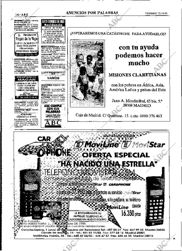 ABC MADRID 15-10-1995 página 140