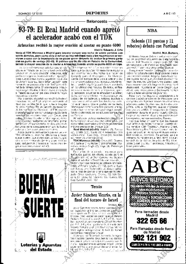 ABC MADRID 15-10-1995 página 93