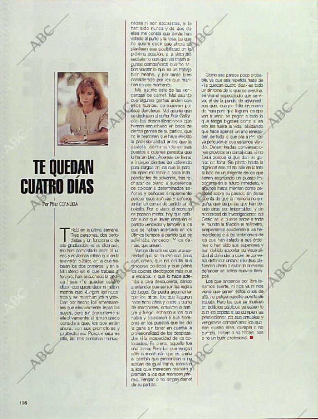 BLANCO Y NEGRO MADRID 15-10-1995 página 106