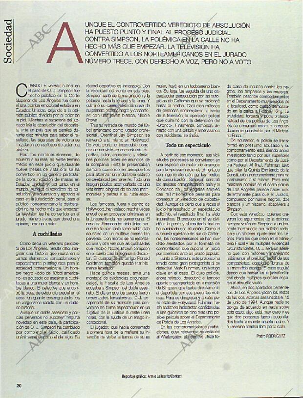 BLANCO Y NEGRO MADRID 15-10-1995 página 20