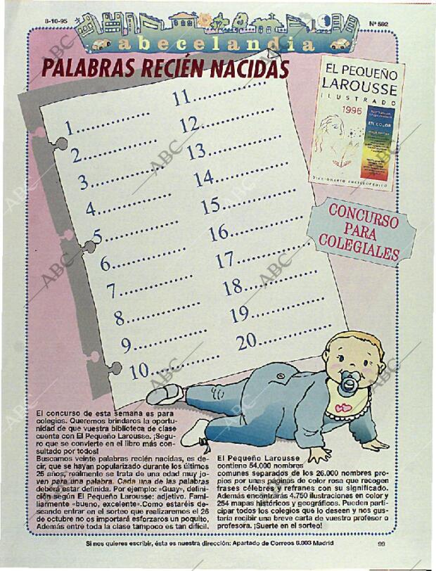 BLANCO Y NEGRO MADRID 15-10-1995 página 99