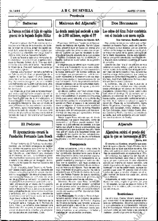 ABC SEVILLA 17-10-1995 página 56