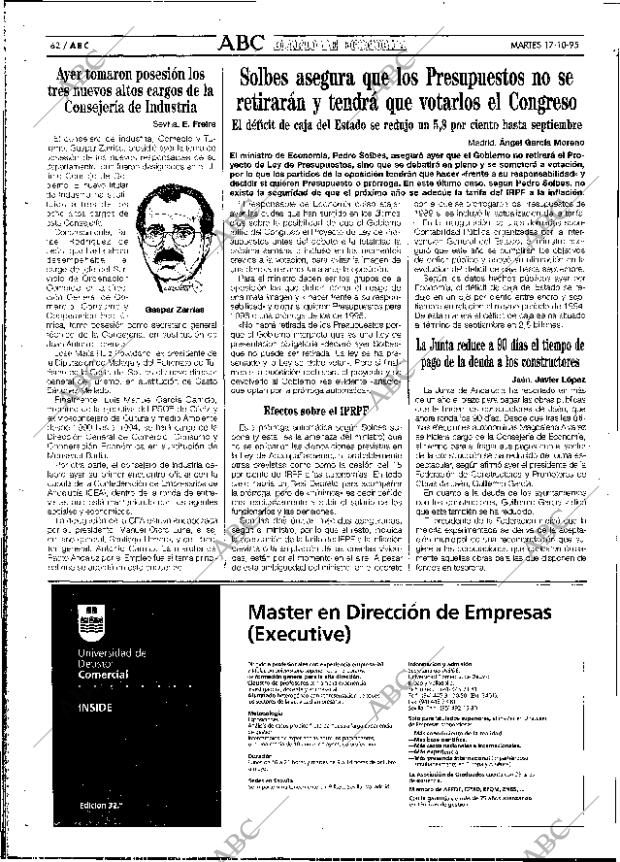 ABC SEVILLA 17-10-1995 página 62